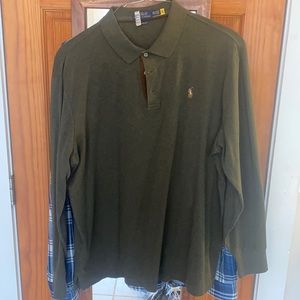 Polo Ralph Lauren green long sleeve shirt